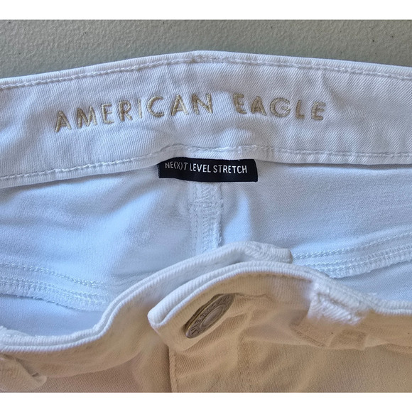 American Eagle Jegging Women's 4 White Next Level Stretch Hi-Rise - Picture 4 of 16